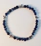Blue Sodalite Bracelet With Silver Dragonflies - Handmade In Devon - Image 9
