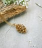 Handmade Gold Pinecone Necklace - Image 4