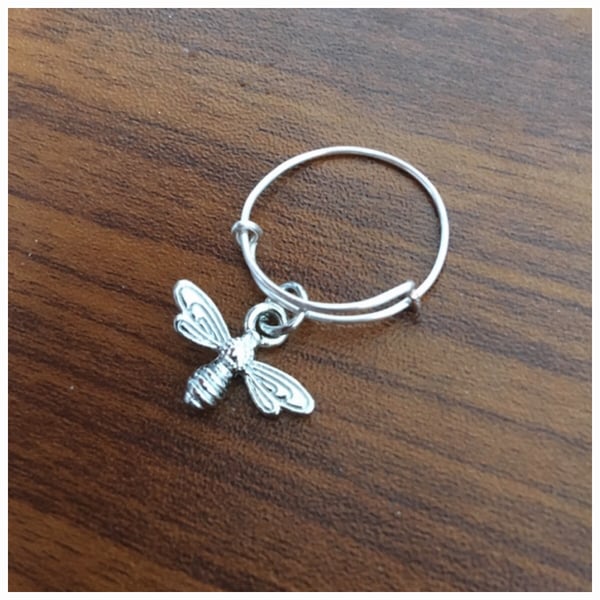 Bee Charm Ring