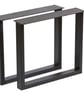 Handmade Rustic Solid Wood Coffee Table - Metal Square Framed Legs  - Image 8