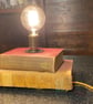 Up-Cycled circa 1870s books in vintage table Lamp