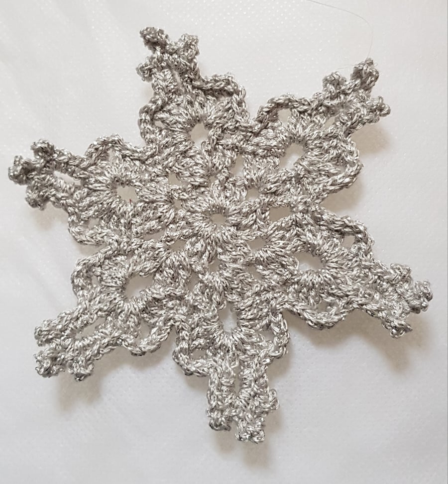 Glittery Snowflake Decoration
