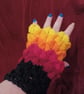 Girl on fire dragonscale gloves 