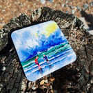 Cornwall Beach Coaster set from an original watercolour print