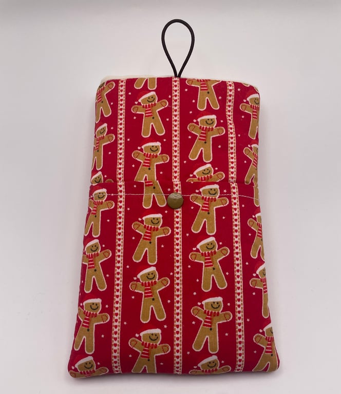 Kindle Case SMALL Book Sleeve - Christmas Gingerbread Men