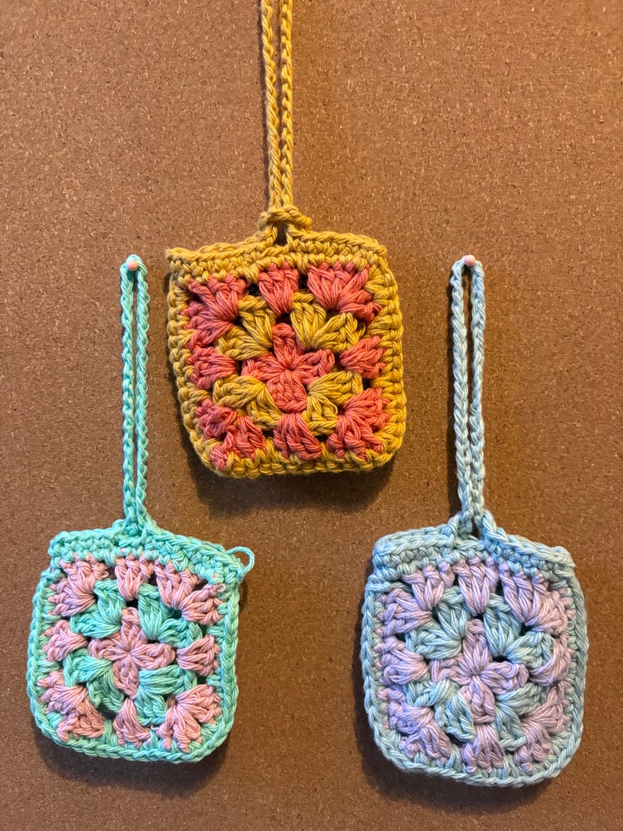 Handmade Granny Square Tech Pouch