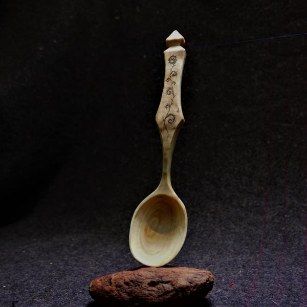 Tulipwood hand carved Serving Spoon
