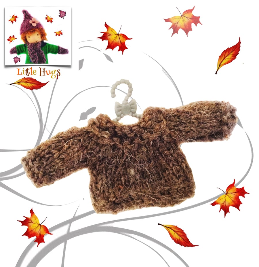 Brown Jumper to fit the Little Hugs Dolls