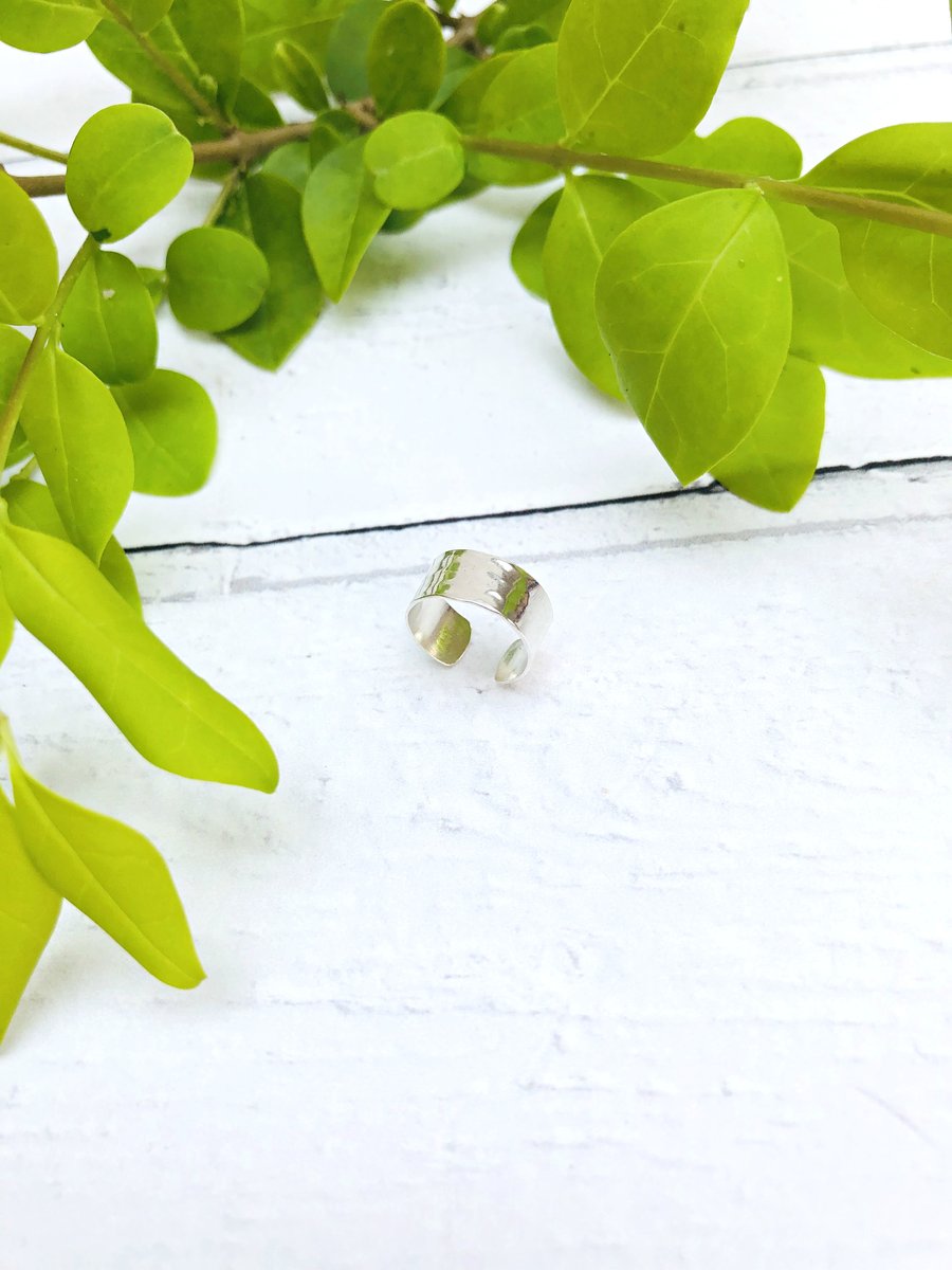 Ear cuff - non pierced ears - sterling silver jewellery - handmade - UK - cuff
