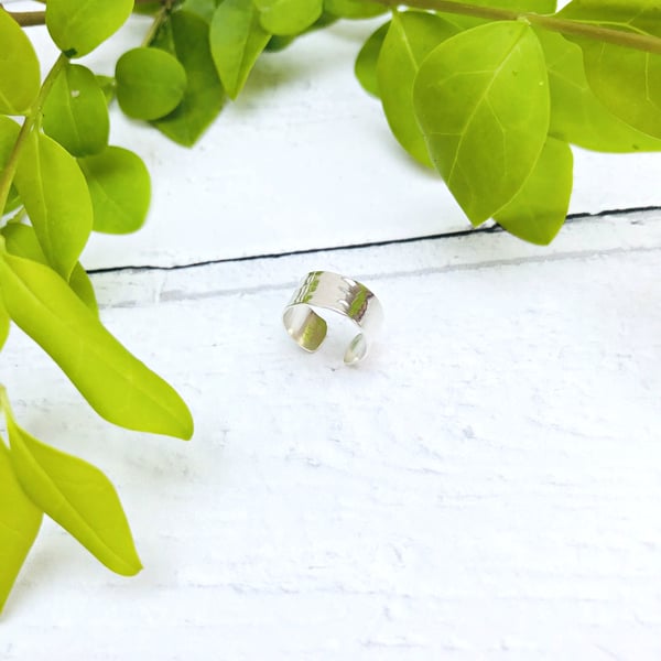 Ear cuff - non pierced ears - sterling silver jewellery - handmade - UK - cuff
