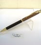 African Padouk Wood Slimline Ball Point Stylus Pen with Velvet Pouch - Image 1
