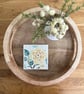 Mosaic Floral Art - Rose Mosaic Wall Plaque in Yellows - Image 5