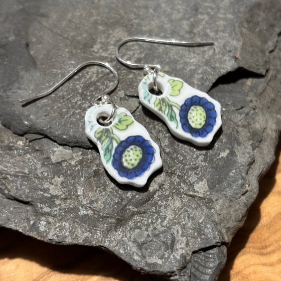 Handmade Earrings, Unique Eco Friendly Gifts, Sterling Silver, One of a Kind.