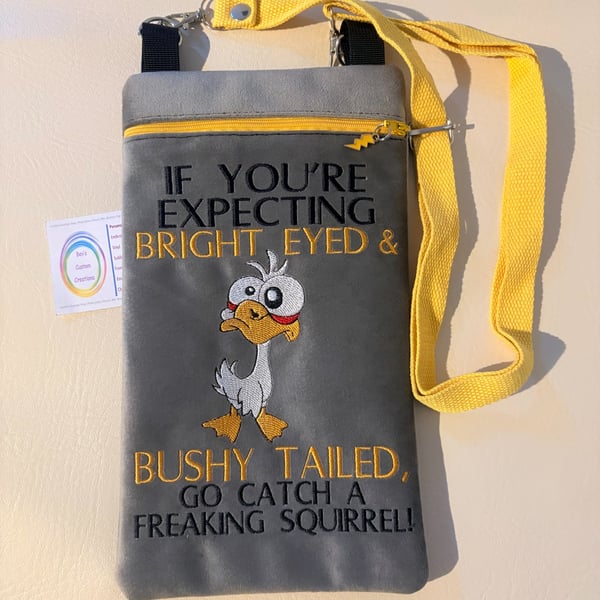 Embroidered bag - If your expecting................