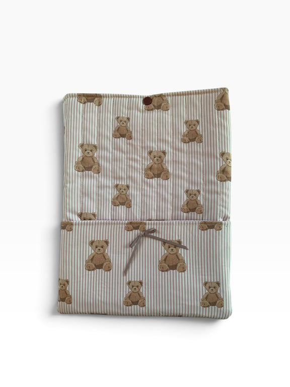 Teddy Bear Readers Gift Set.  Handmade Book Sleeve Size Large with Accessories.