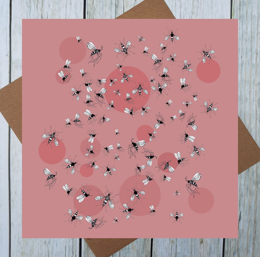 Scottish Midgie Greetings Card - Blank Card Any Occassion 