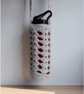 Hand Crochet Water Bottle Holder Crossbody Water Bottle Carrier - White