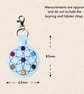 Chakra Keyring - Embroidered Seven Chakra Bag Charm - Image 4
