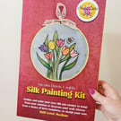 Silk Painting Kit, Adults Craft Kits, Childrens Art Kit, DIY Silk Craft Set