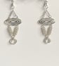 Sterling Silver Chainmaille Statement Earrings - Image 7