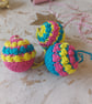 Crochet Christmas Bauble Decoration Set of 3