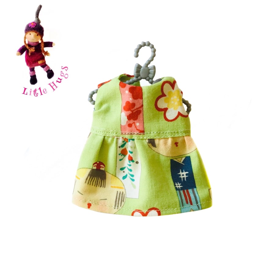 Little Hugs’ Japanese Doll Print Dress