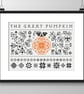 174 -  Cross Stitch Pattern All Hallows Eve Halloween The Great Pumpkin Sampler - Image 4