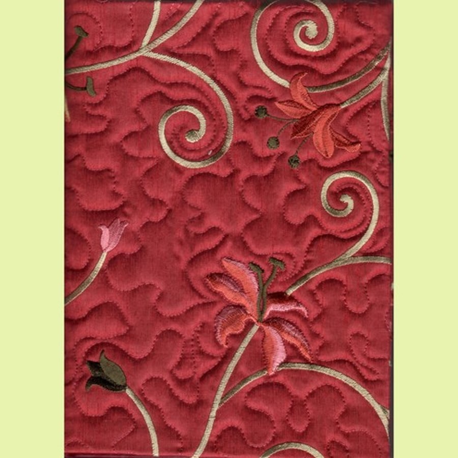 Quilted diary 2011 ( red fabric cover)