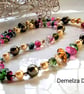 Multicoloured  Pebble Quartz & Shell Pearl Necklace  - Image 1