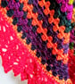 Large, crochet, triangular shawl or wrap. Generous size. Free UK postage. - Image 4