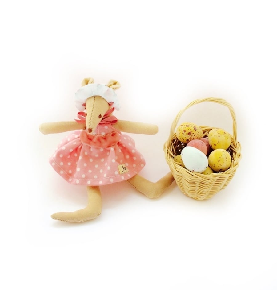 Reserved for Hilary - Baby Easter Bonnet Mouse - Ava