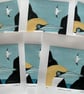 Linocut - original linocut of gannets - Image 3