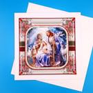 Religious Christmas Card, Large, 3d, Handmade