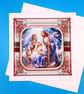 Religious Christmas Card, Large, 3d, Handmade