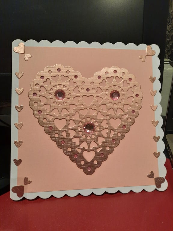 Square Feminine Valentine's Day Card