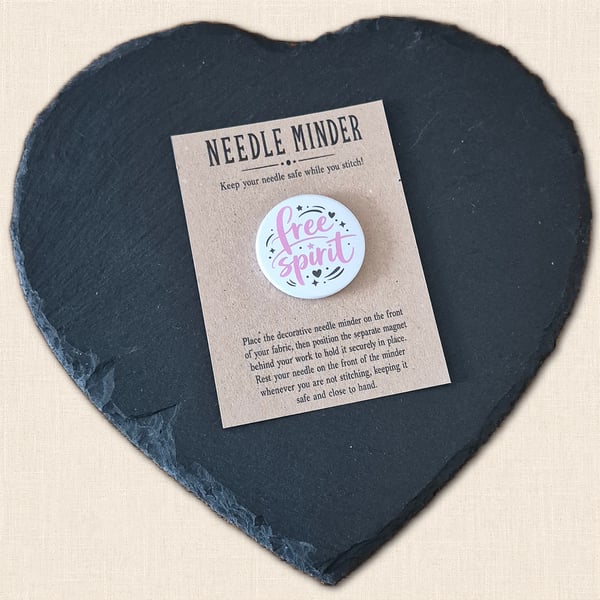 Free Spirit Needle Minder - Positive Cross Stitch Accessory