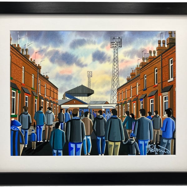 Wigan. Framed & Unframed Fine Art Print Athletic Football FC Springfield Pk Gift