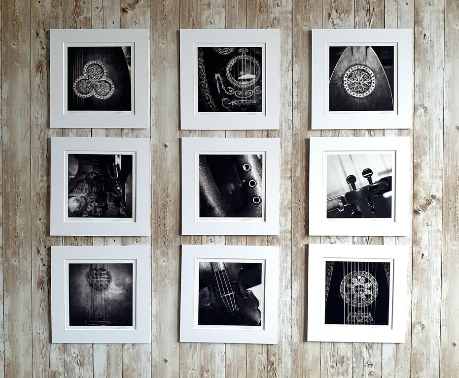 Melodies of the Past, Group of 9 mounted fine art prints