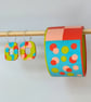Colourful square pattern bangle with dots - Image 6