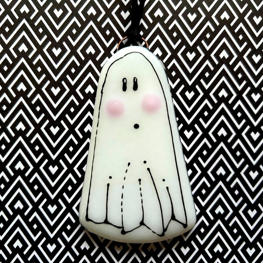 Image of Fused Glass Ghost
