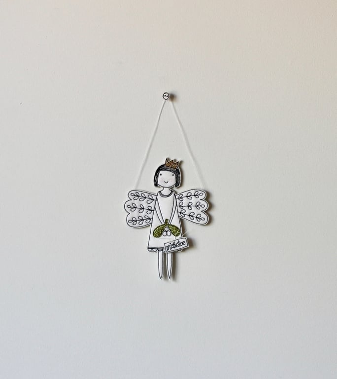 'Mistletoe Fairy' - Hanging Decoration