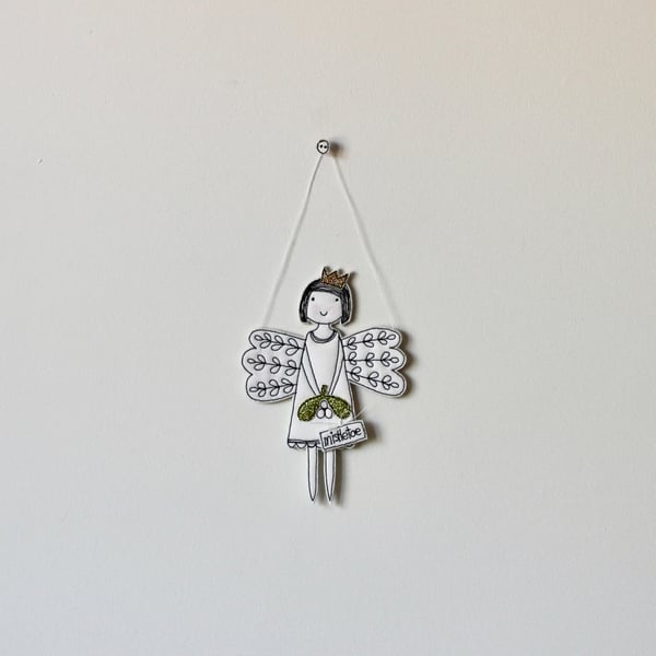 'Mistletoe Fairy' - Hanging Decoration