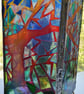 Stained Glass Winter Trees Lamp - Image 4