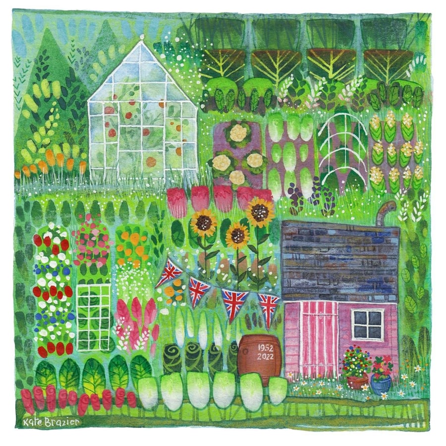 Getting Ready for the Jubilee - A5 Signed Limited Edition Print