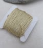 15m Natural Dye Pale Gold Pure Silk Embroidery Thread - Image 3