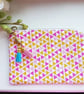 Cute Pink Geometric 'not just for make up' bag
