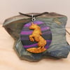 Unicorn fantasy pendant (purple night)