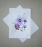 original art hand painted floral greetings card ( ref FA 635 G3 ) - Image 1