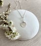 Sterling Silver Etched Round Pendant on 40cm Rope Chain - Image 7