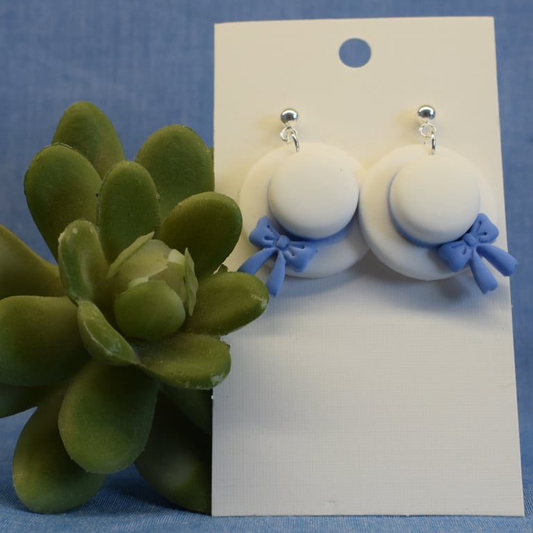 Summer Sunhat Drop Earrings